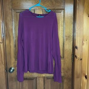 Eileen Fisher Plum Long Sleeve Top Size Large (estimated)